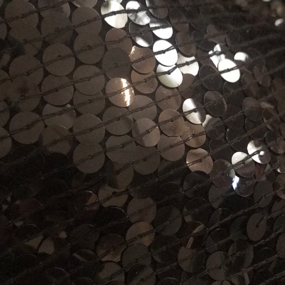 Vintage black sequin dress size large - Picture 6 of 6